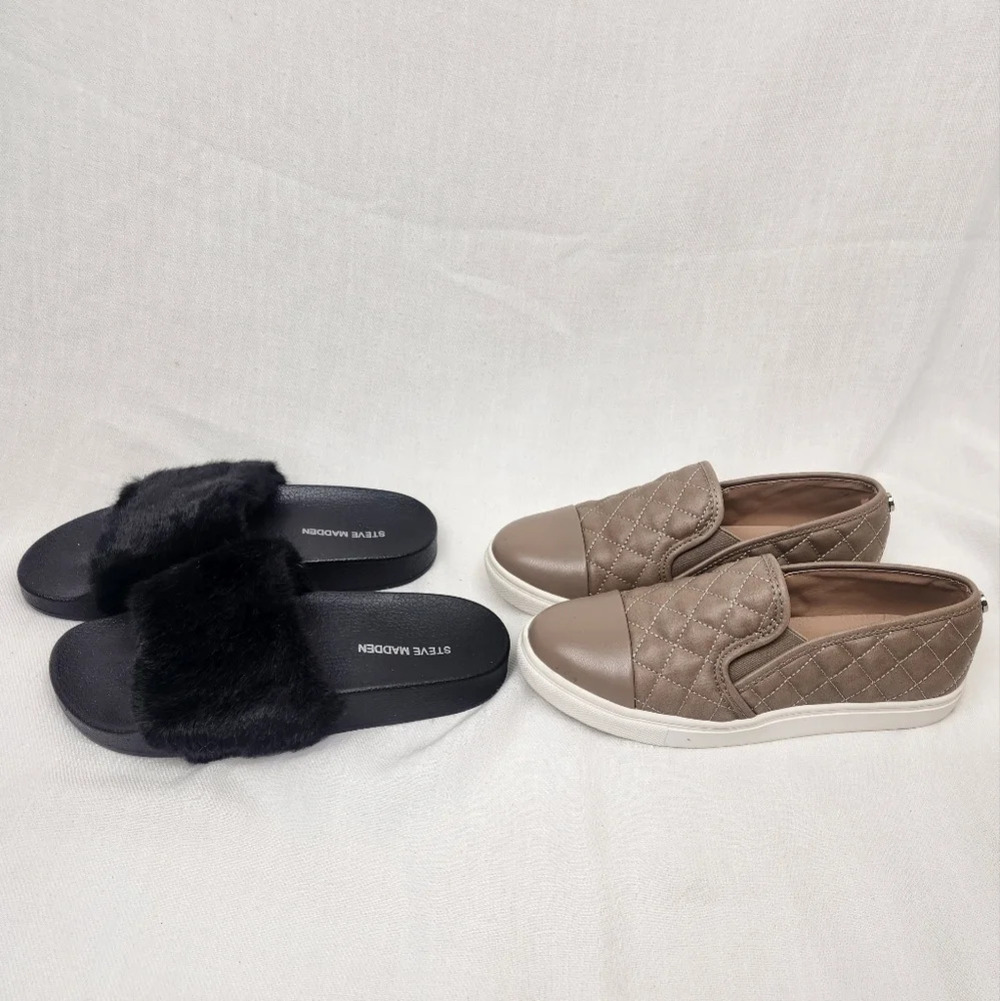 Steve Madden Slip On Sneakers Sandal Lot - Picture 2 of 10